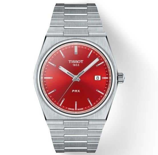 Tissot Red Dial 40mm PRX, T137.410.11.421.00