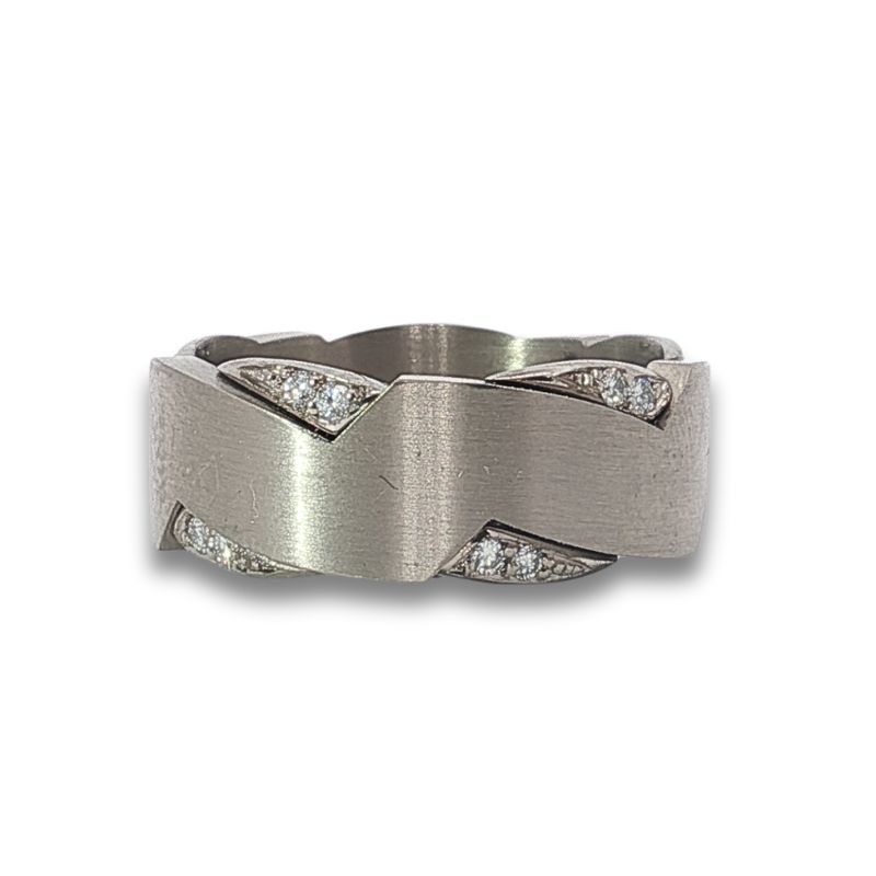 Furrer Jacot Scallop Design Band, Ref #7182380, 18kt
