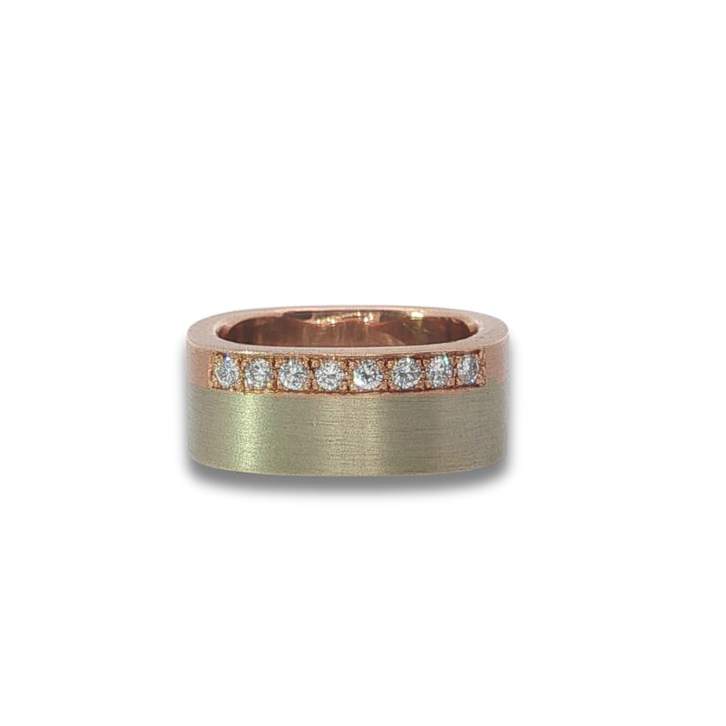 7.0mm Cushion Shapped Diamond Band, 0.16ctw