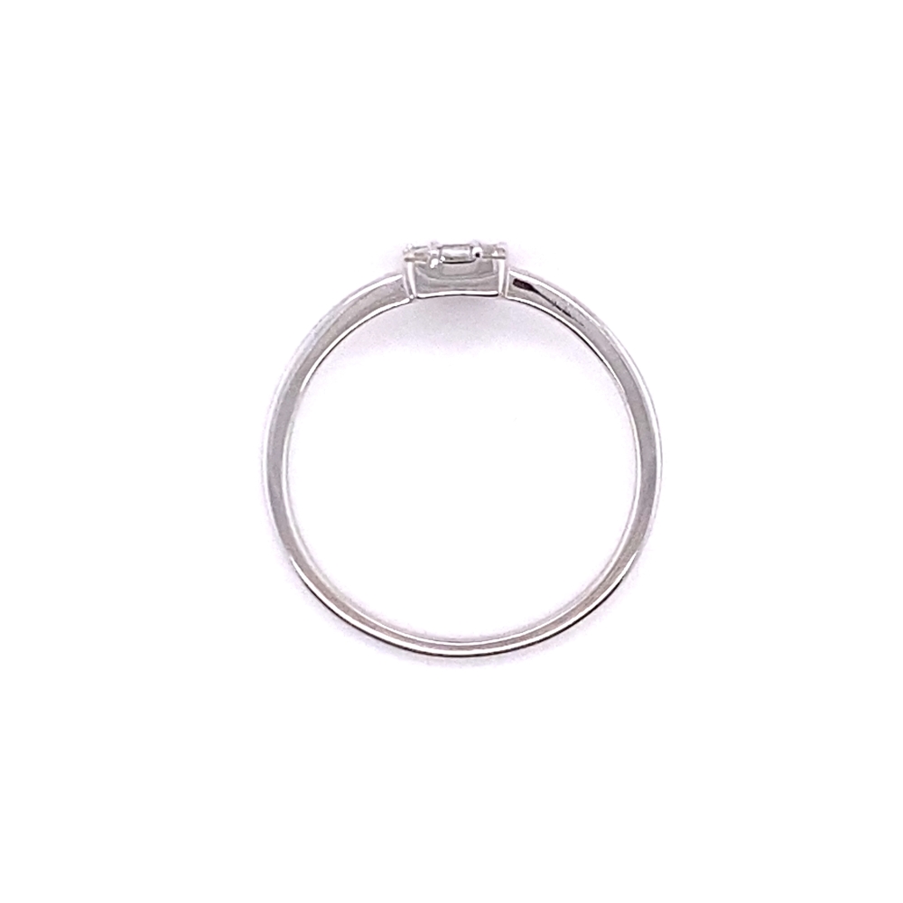 Baguette Illusion Ring, 14kt White Gold - Image 2