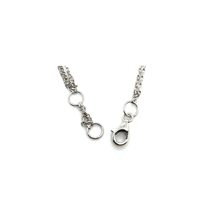1.70ctw Diamond Flower Swirl Design Bracelet 18kt White Gold - Image 3
