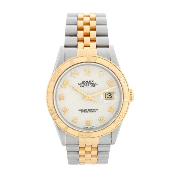 Rolex 36mm Datejust Turnograph, Cream Dial Ref #16263