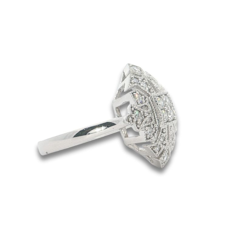 Art Deco Design Diamond Ring, 0.41ctw - Image 2