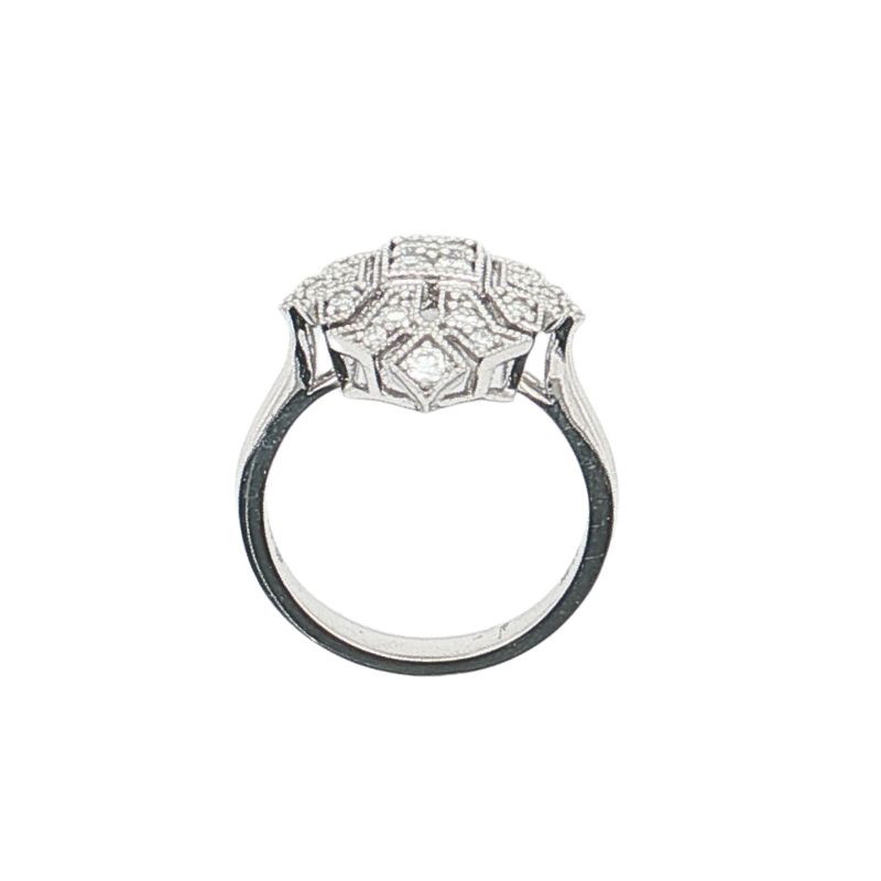 Art Deco Design Diamond Ring, 0.41ctw - Image 3