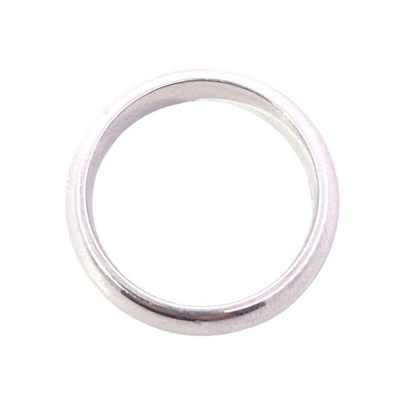 5mm Domed Gents Wedding Band, Platinum - Image 2