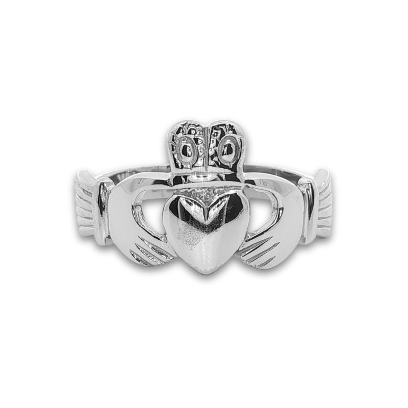 Medium Sized Claddagh Ring, 14kt