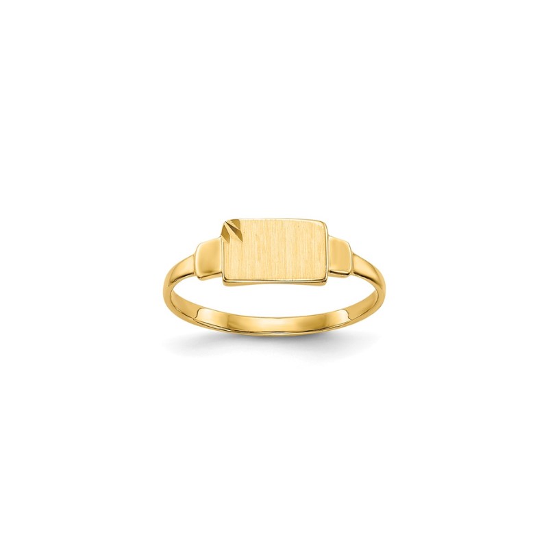 Signet Pinky Ring, 10kt Yellow