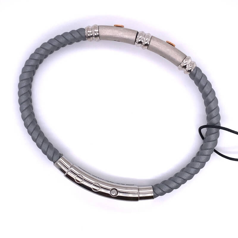 ZANCAN GREY BRACELET W/ROSE GOLD REF#EXB928R-AG - Image 2