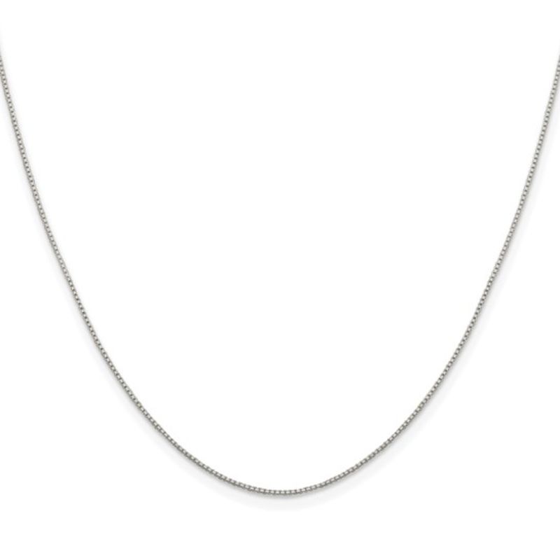 .8mm Box Chain, Sterling Silver