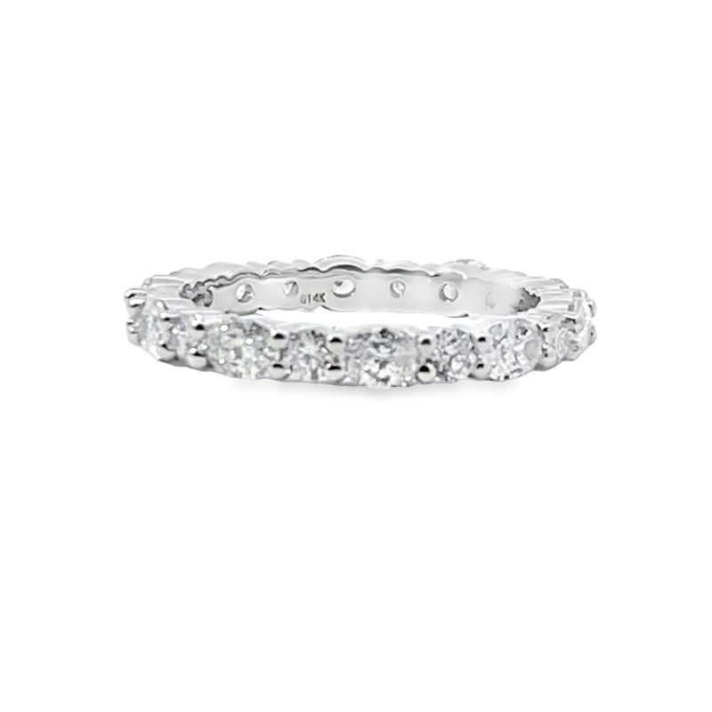 Oval and Round Lab Grown 1.50ctw Diamond Eternity Ring
