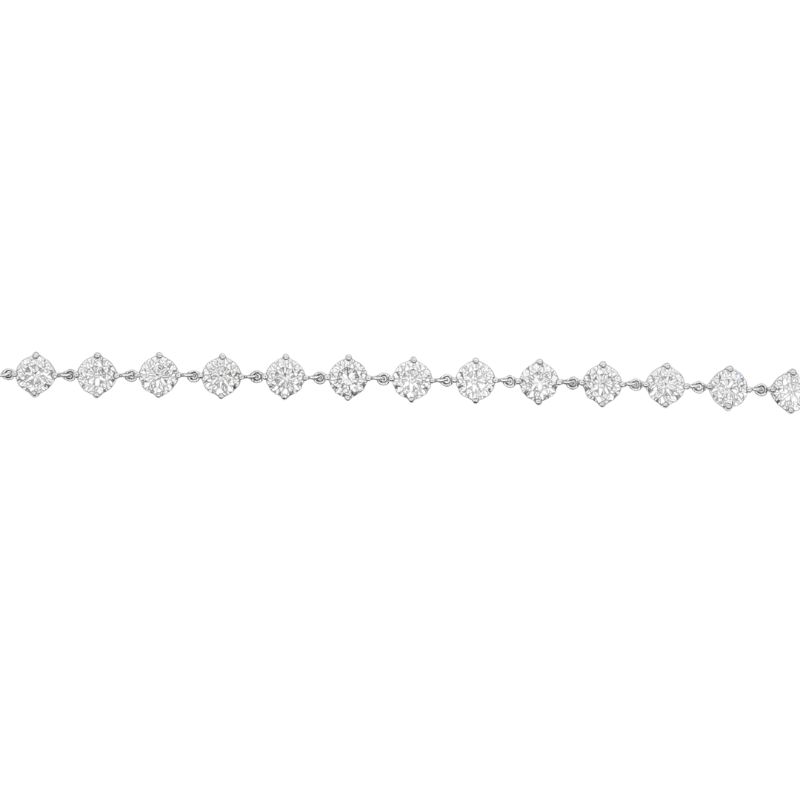 10ct Floating Basket Tennis Bracelet, 14kt - Image 2