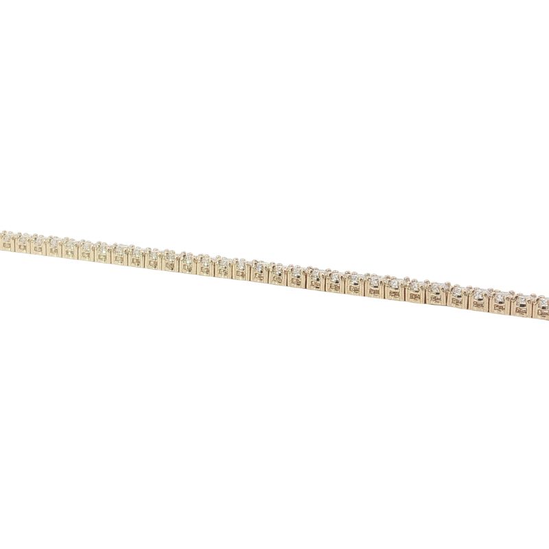 3.50ctw Diamond Tennis Bracelet, 14kt Yellow - Image 2