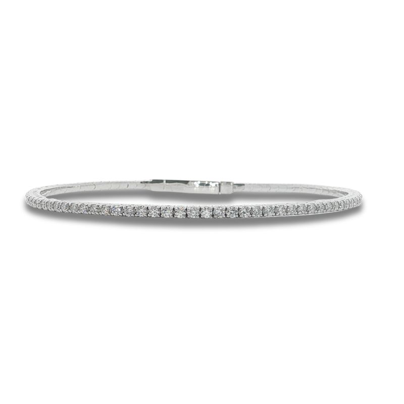 1.50ctw Flex bangle, 14kt White