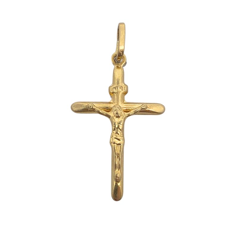 Italian Crucifix, 14kt Yellow Gold