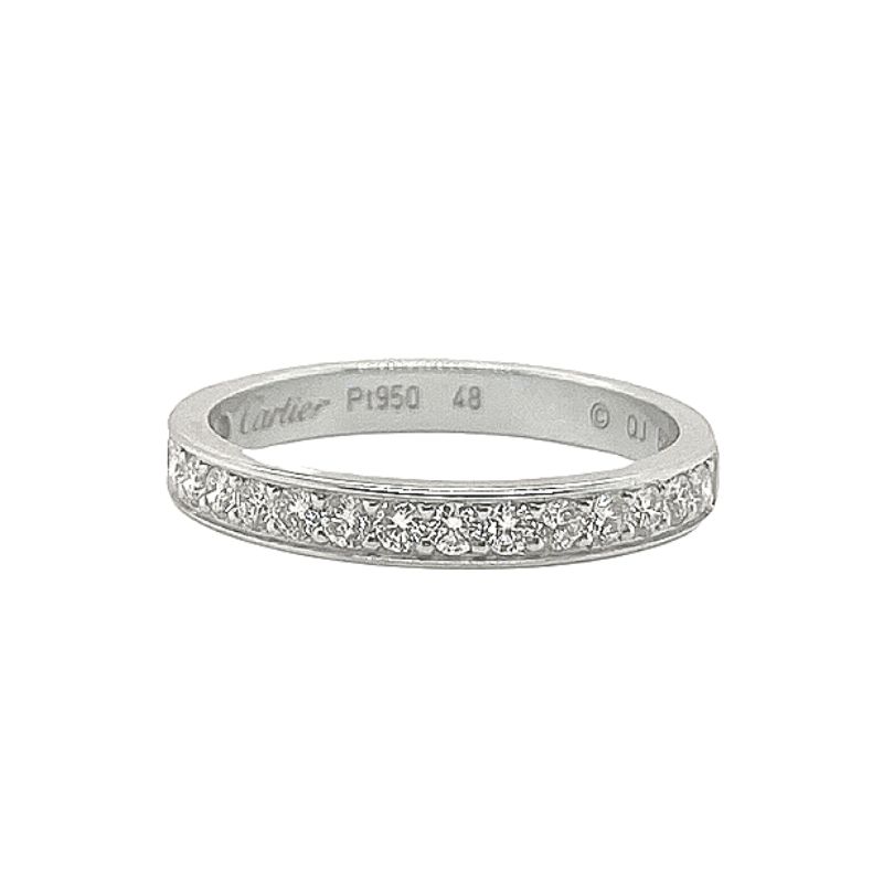 Cartier Pave Band, 1/3ct in Platinum
