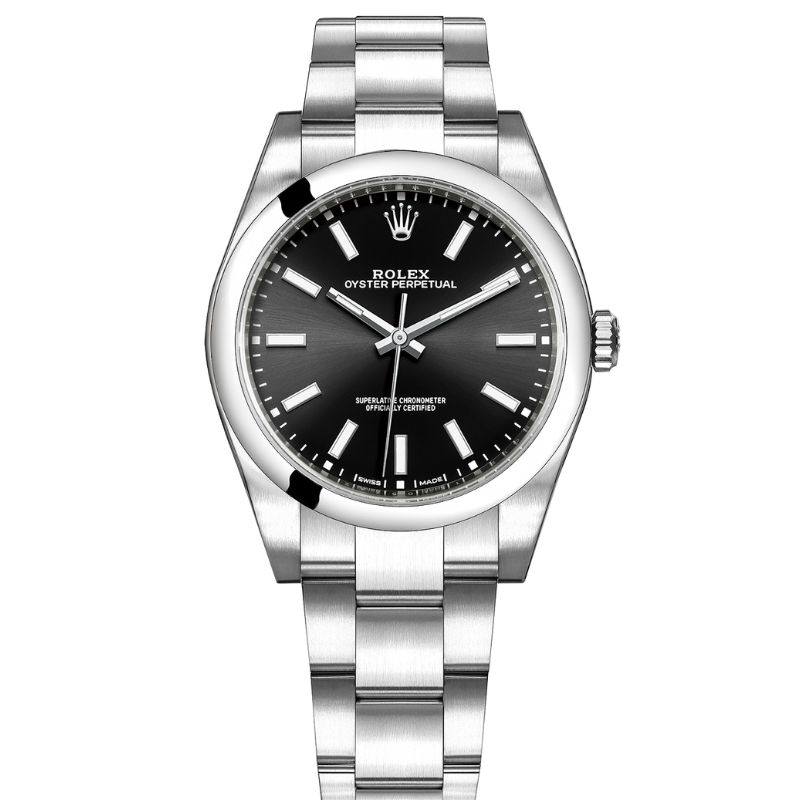 Rolex Oyster Perpetual Ref #114300, 39mm Black Dial