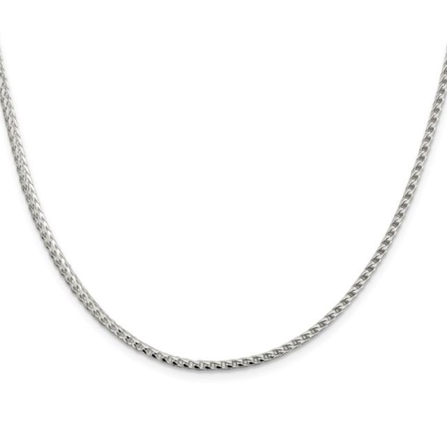 2.5mm Diamond Cut Franco Chain, Sterling Silver
