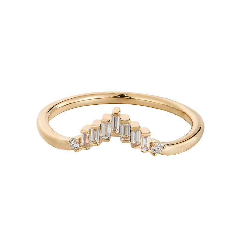 Diamond Fan Ring, 0.17ctw