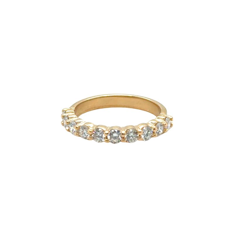 1.00ctw Shared Prong Lab Grown Diamond Band, 14kt Yellow