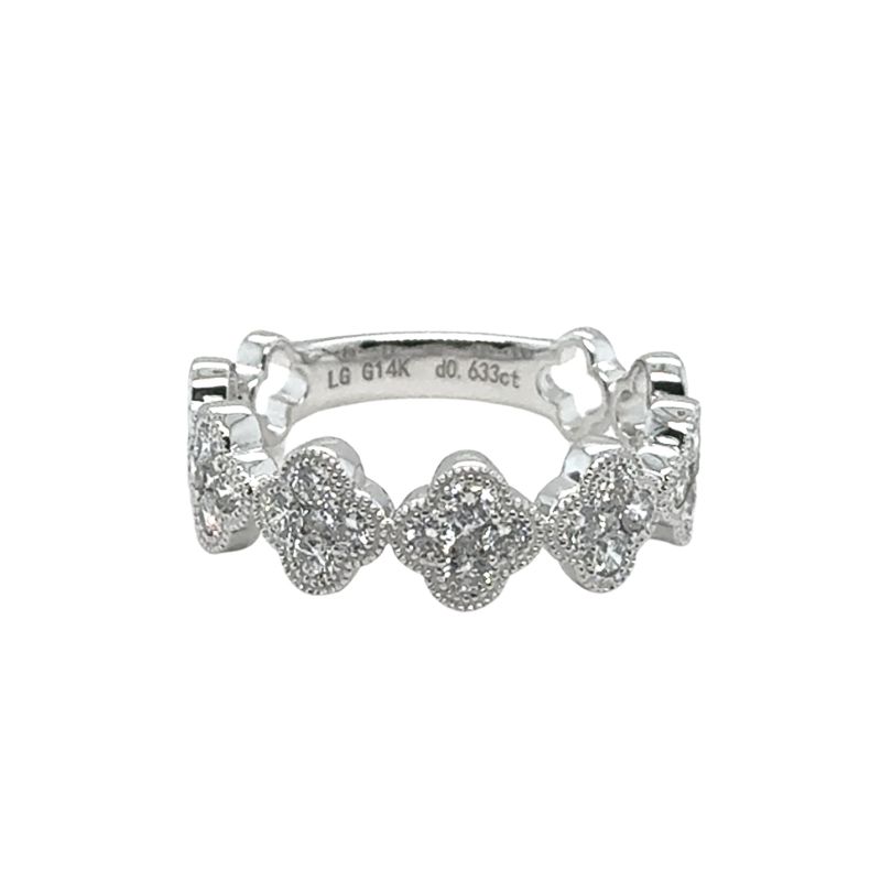 5 Clover Diamond Band, 0.60ct.