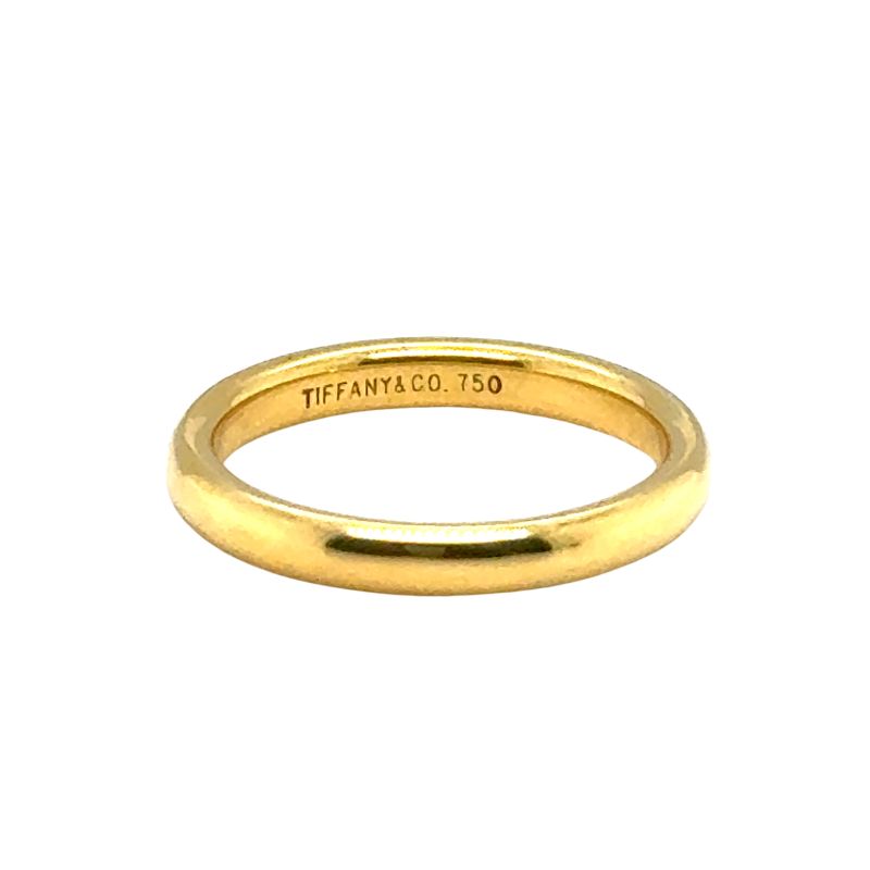 Vintage 2.75mm Tiffany Gold Band, 18kt Yellow
