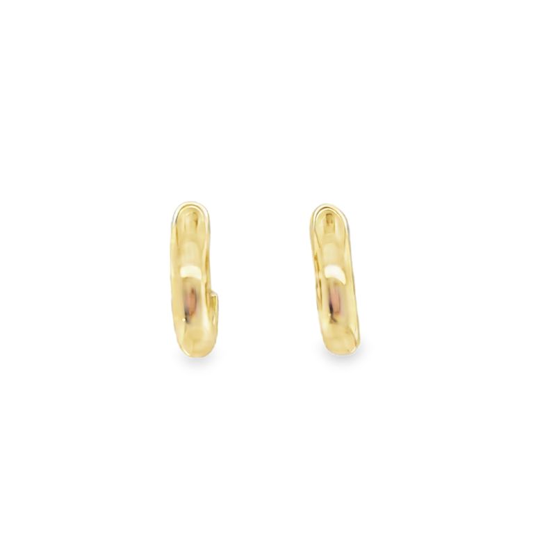 14kt Yellow Gold Small Puffy Hoops