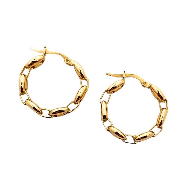 Medium Puff Gucci Link Hoops