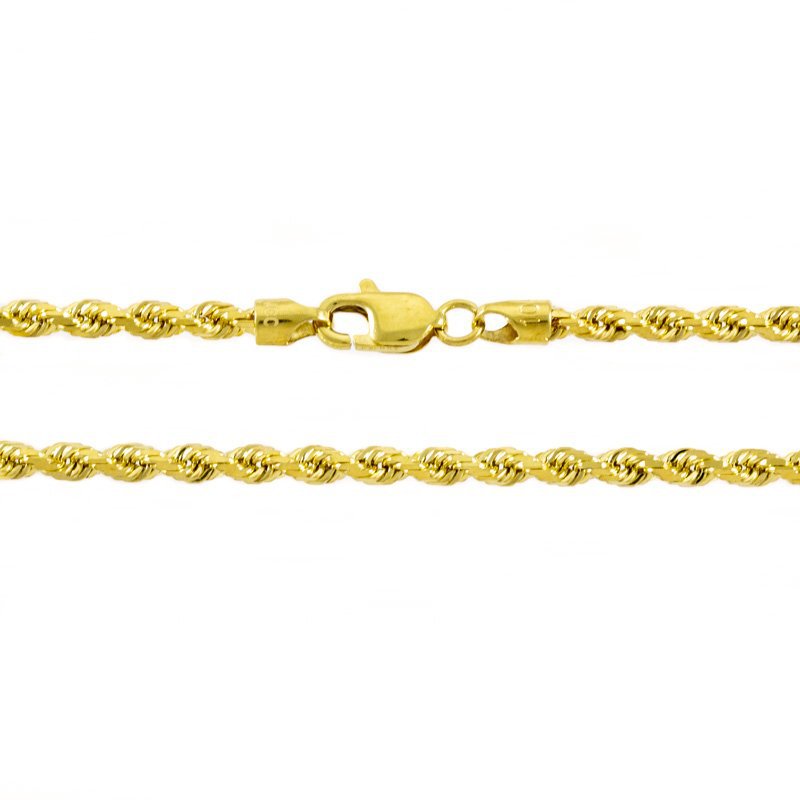 2.5mm D/C Rope 14kt Yellow 20~22