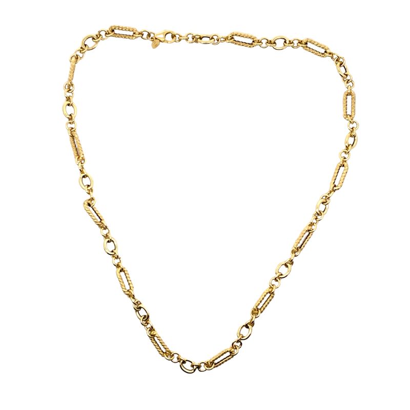 14KT Yellow Gold Italian Link Necklace