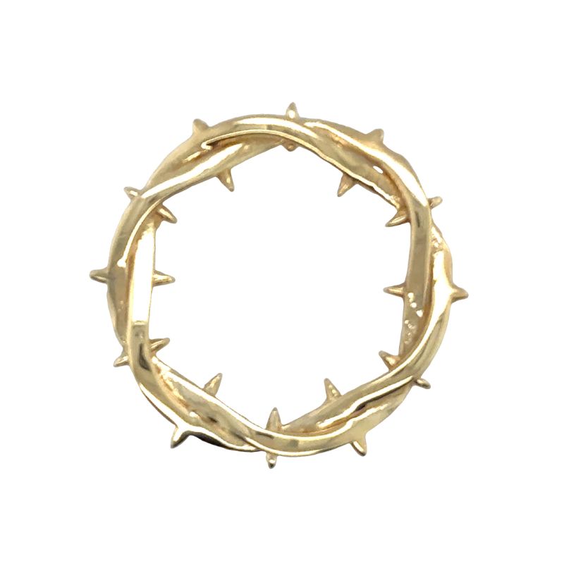 Crown Of Thorn Pendant in 14kt Yellow gold.