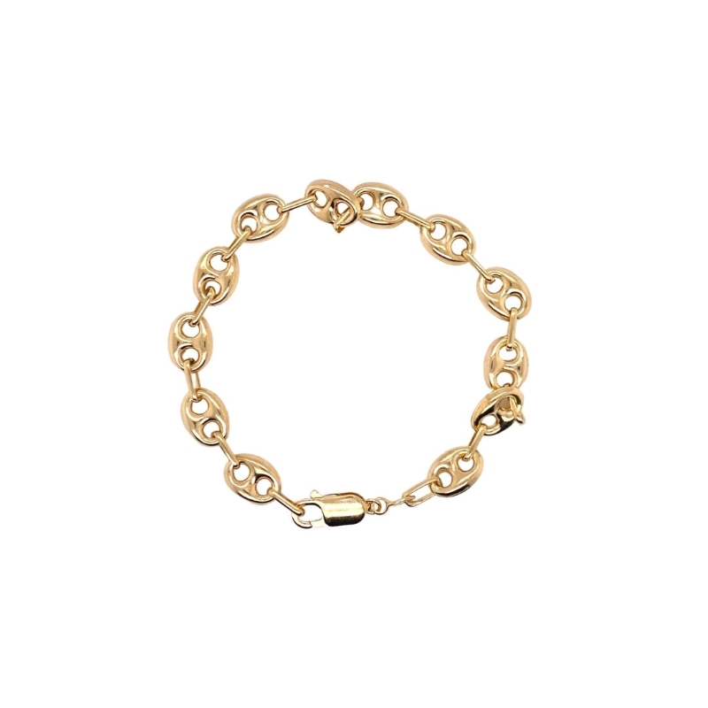 7mm Puff Gucci Bracelet, 14kt Yellow