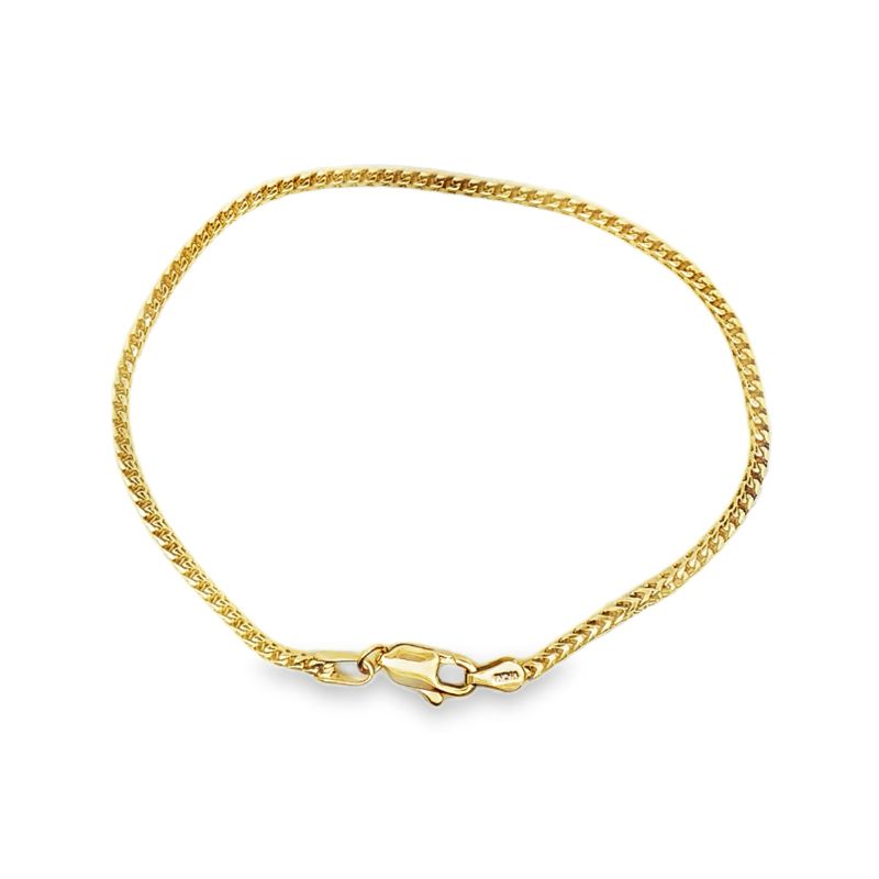 2.0mm Franco Bracelet 14kt Yellow