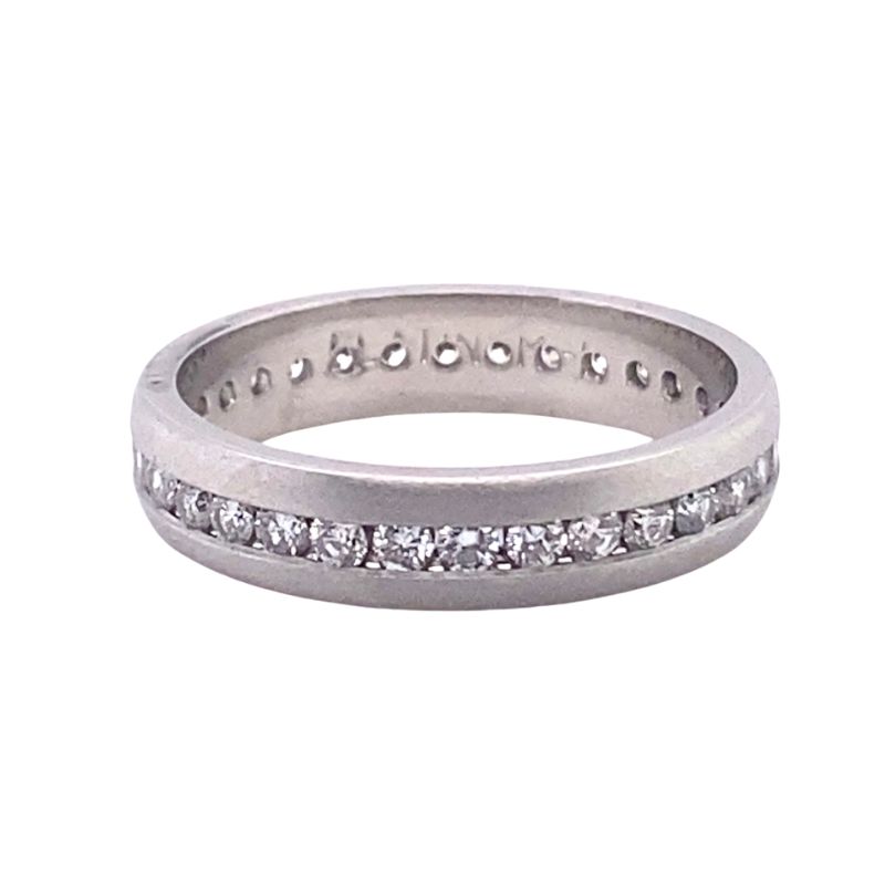 0.65ctw Channel Set Platinum Band