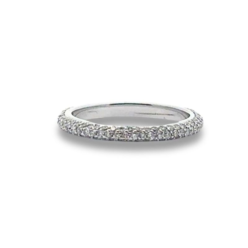Three Row Pave Diamond Band