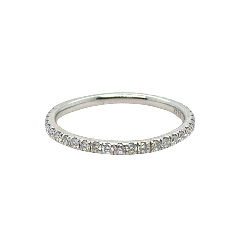 Thin 0.33ctw Diamond Band, 14kt White