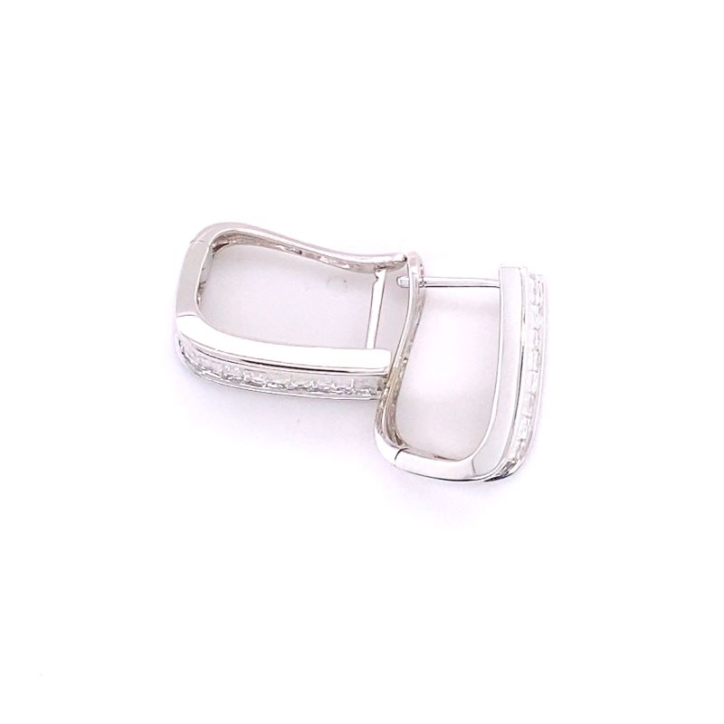4.50ct Wide Huggies with Princess and Baguette Diamonds - Image 2