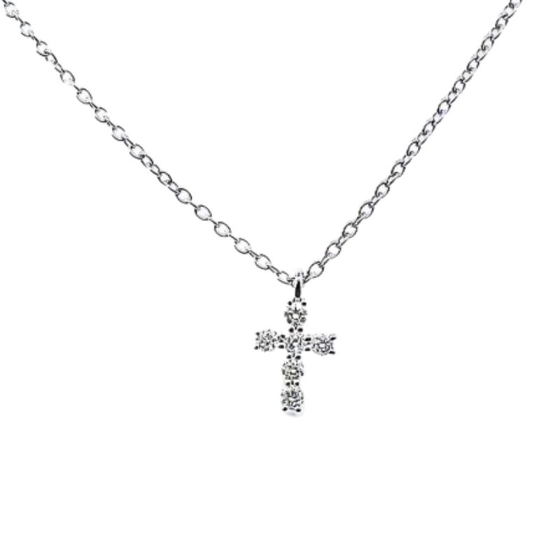 Small Diamond Cross w/ Chain