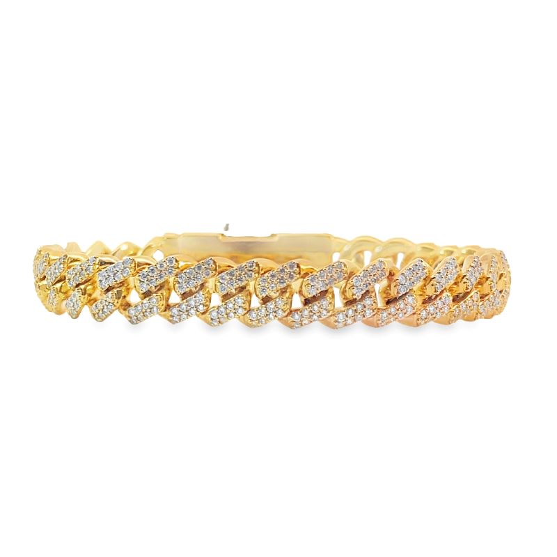 8mm Diamond Curb Bracelet