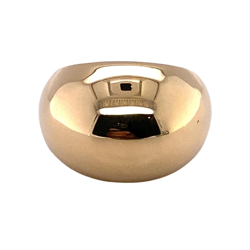 17mm Large Dome Fashion Ring, 14kt Yellow