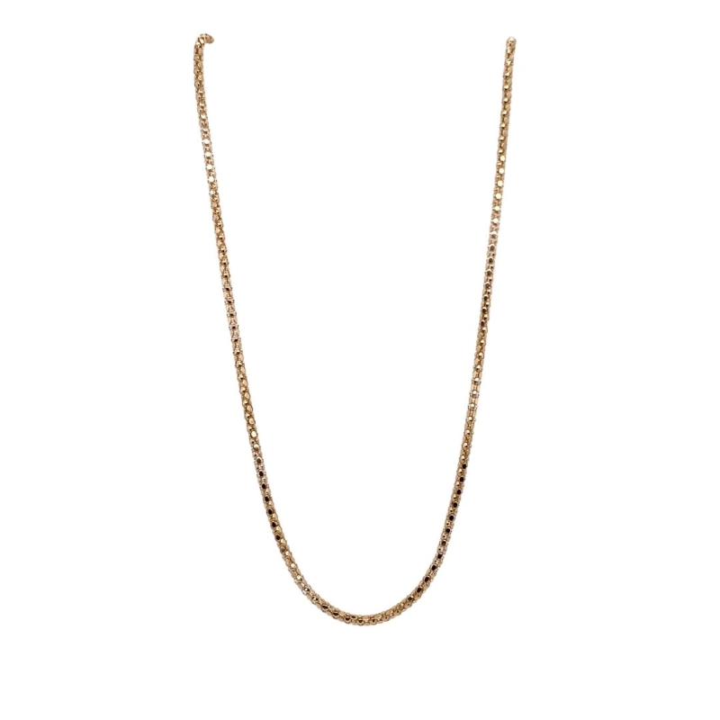 14kt Four-Sided Box Chain, 16~22