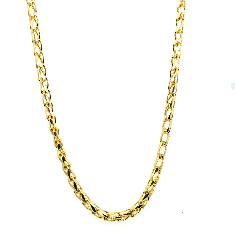 3.5mm Open Franco 24~22 long Chain, 14kt