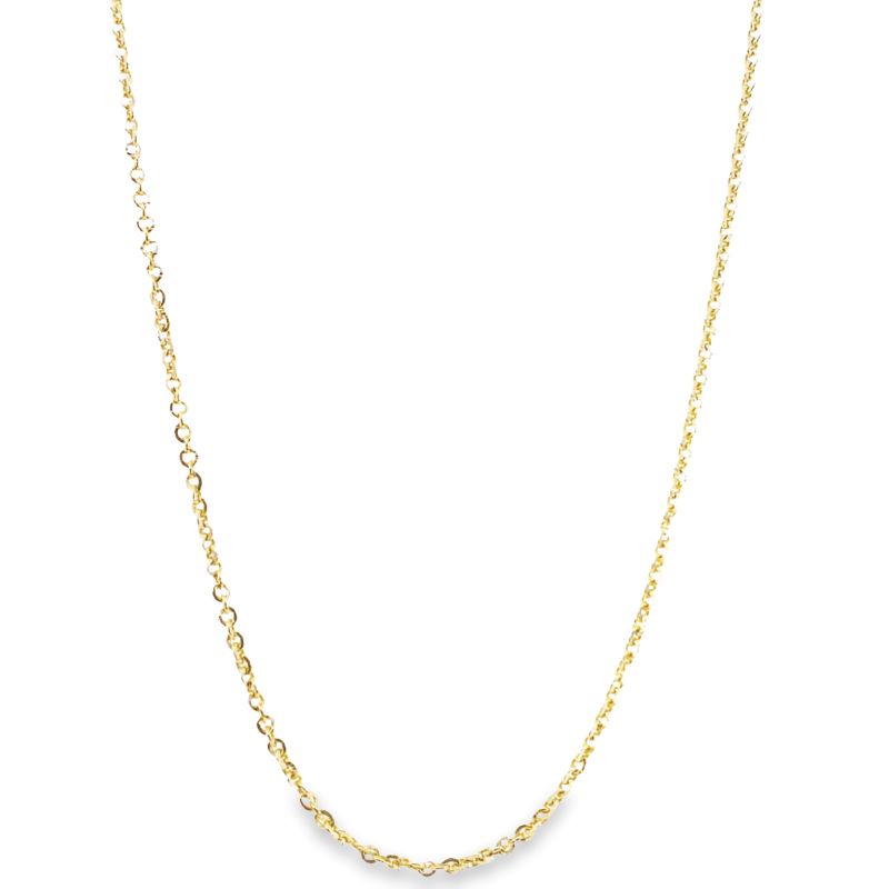 14kt Yellow Gold, Cable Link Chain
