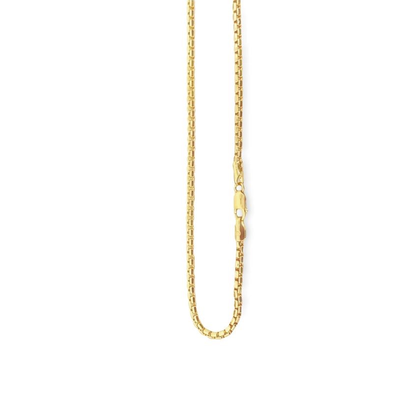 2.3mm Rounded Box Chain, 10kt Yellow - Image 2