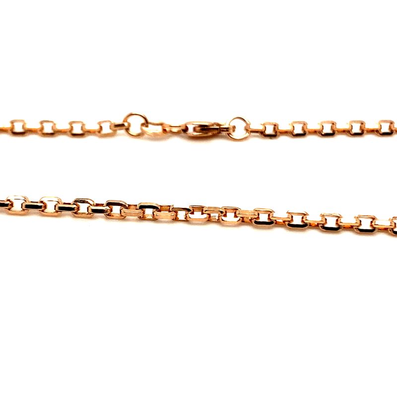 2.5mm D/C Cable Link, 14kt Rose Gold