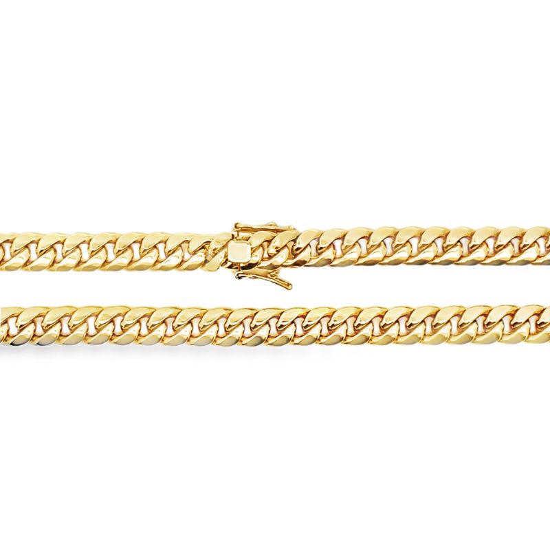7MM Miami Cuban, 10kt Yellow Gold