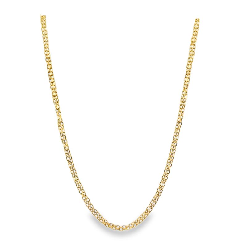 3mm Open Mesh Chain, 14kt Yellow