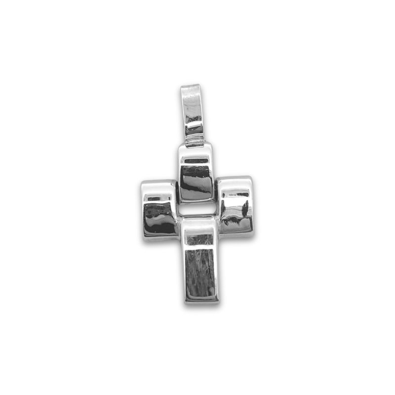 Flexible Hollow Cross, 14kt White