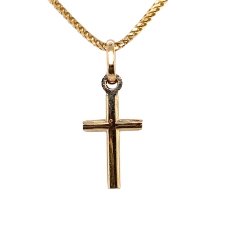 14kt Yellow Gold Mini Cross Pendant