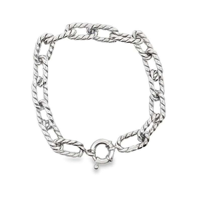 14kt Nautical Oval Link Bracelet