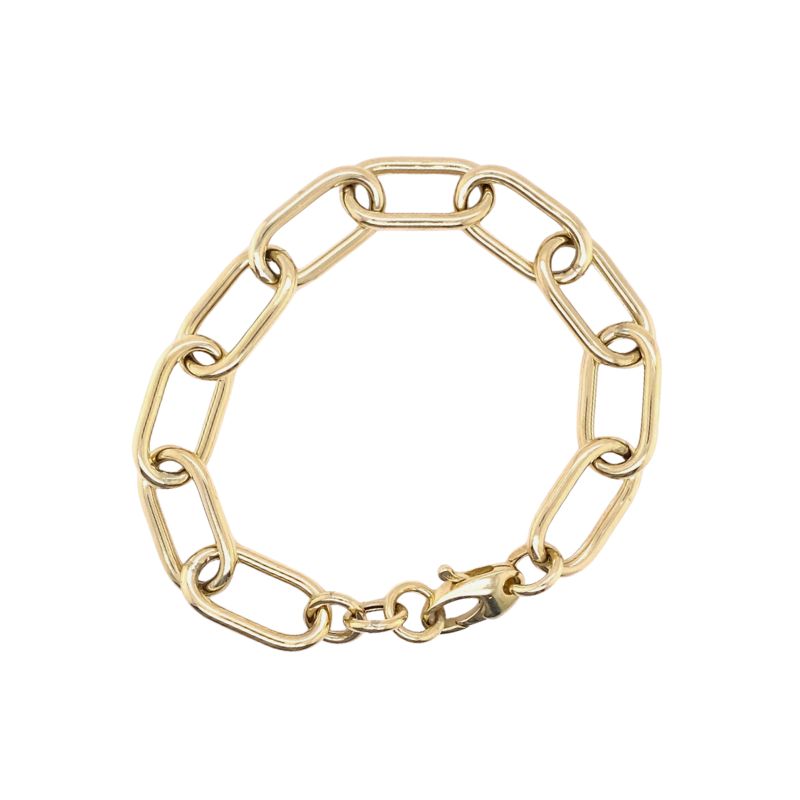 14kt Yellow Gold Large Oval Link Bracelet